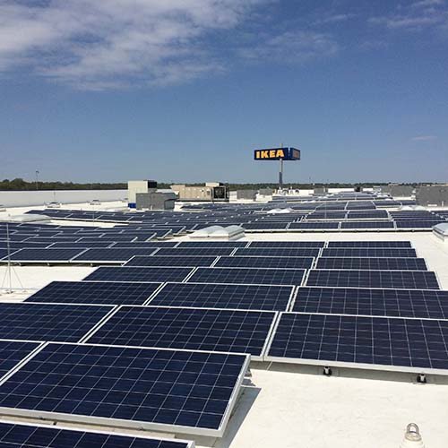 IKEA rooftop solar array