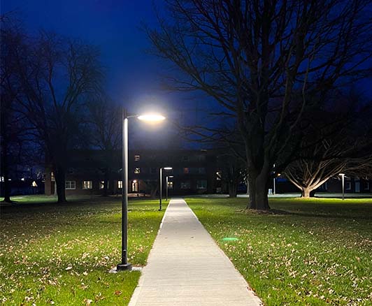 Outdoor LED sidewalk light