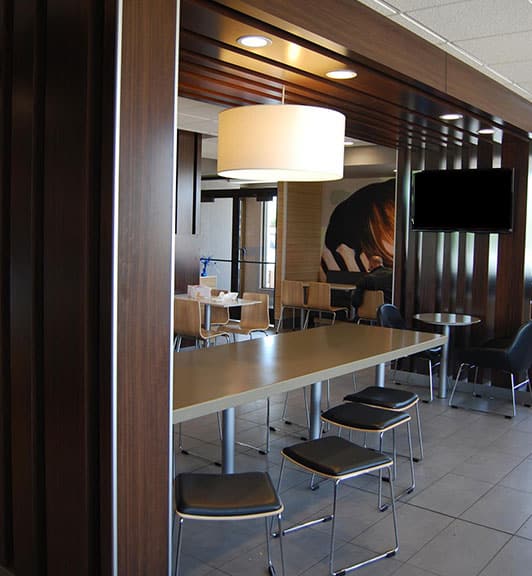 Interior of a McDonald's