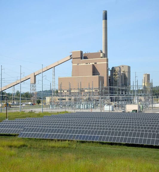 Solar panels for a city utility department